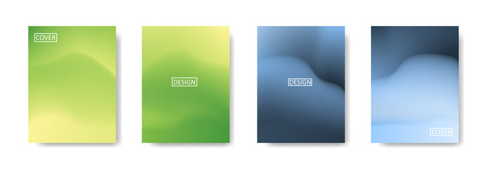 Set of abstract background with beautiful gradation color, colorful background for poster flyer banner backdrop.vertical banner.cool fluid background vector illustration