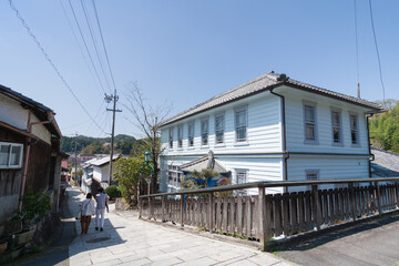 Fototapeta na wymiar 日本大正村の路地