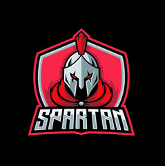 Spartan Mascot Esport Logo Vector
