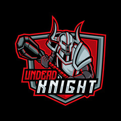Undead Knight Mascot Esport Logo