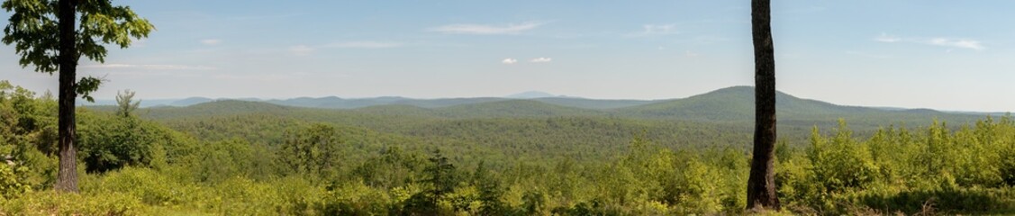 a panoramic view from a hillside in western Massachusetts