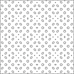 Stylish texture with figures from lines.
Abstract geometric black and white pattern for web page, textures, card, poster, fabric, textile. Monochrome graphic repeating design. 