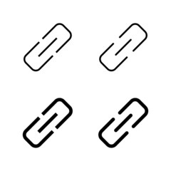 Link icons vector. Hyperlink chain sign and symbol