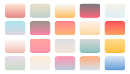 soft colorful gradients big set