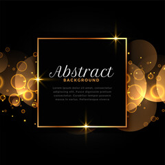 abstract luxury golden shiny frame with text space
