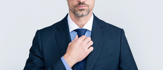 mature man in formal suit wear spectacles