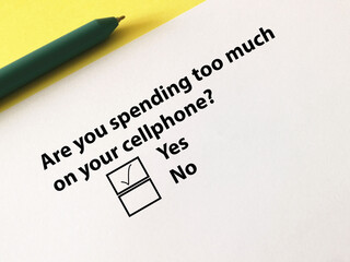 Fototapeta premium Questionnaire