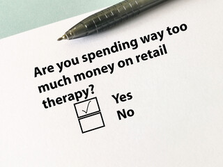 Obraz premium Questionnaire