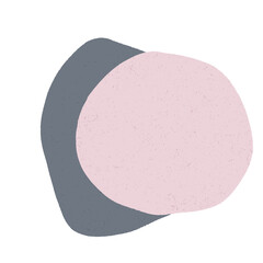 Abstract Organic Shape With Grainy Texture