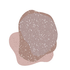 Abstract Organic Shape With Grainy Texture