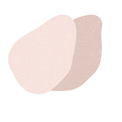 Abstract Organic Shape With Grainy Texture