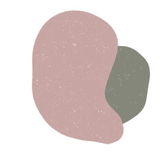 Abstract Organic Shape With Grainy Texture