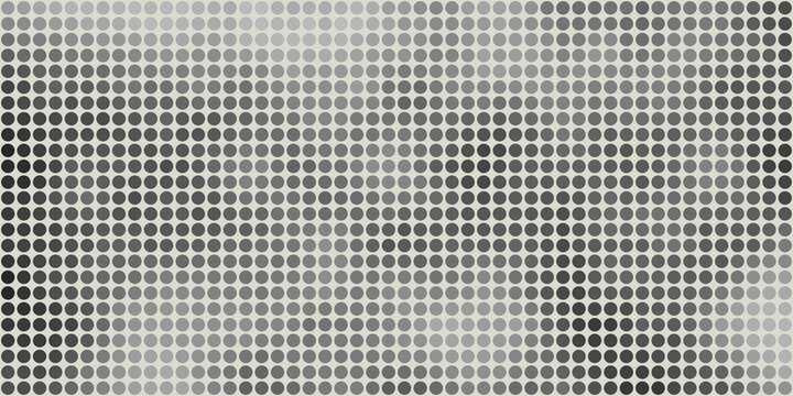Abstract Black and White Pattern of Spots of Various Sizes, Geometric Mosaic Texture with Random Shades of Gray - Generative Art, Vector Background Design