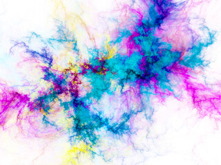Obraz na płótnie Canvas surreal futuristic digital 3d design art abstract background fractal illustration for meditation and decoration wallpaper
