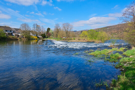 view of the river named sieg near the place named windeck