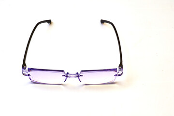Glasses to improve vision isolated on a white background