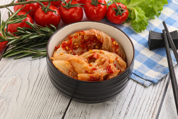 Korean food - spicy Kimchi cabbage