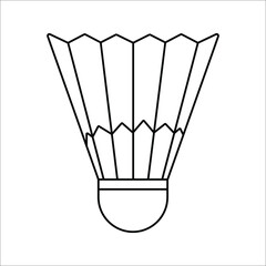 Badminton ball icon color editable