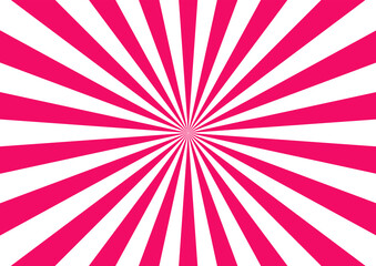 Fototapeta premium サンバースト 集中線 赤