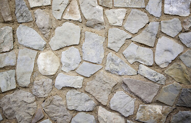 Obraz premium Wall decorated with stone