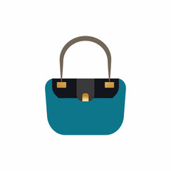 Woman bag icon vector background