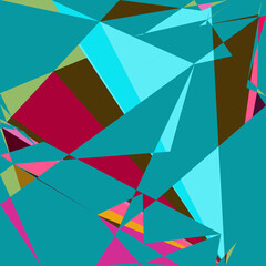 Fototapeta na wymiar Geometric abstraction generative art background art illustration