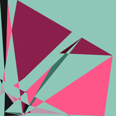 Obraz premium Geometric abstraction generative art background art illustration