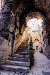 Obraz premium Ancient architecture of Split old town, Croatia.