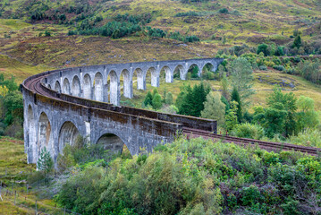 Glenfinnan viaduct in Scotland