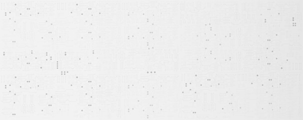 Black and white circuit electronic, electrical line or circuit board and circular circle engineering technology concept vector background