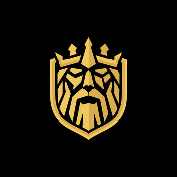 the king viking logo design