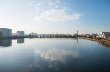 Naklejka premium 神崎川