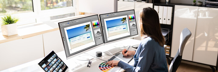 Graphic Web Designer - obrazy, fototapety, plakaty