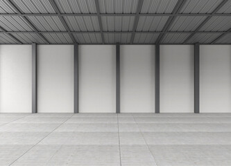 empty factory or warehouse space for rent