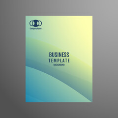 Abstract stylish wavy business brochure template
