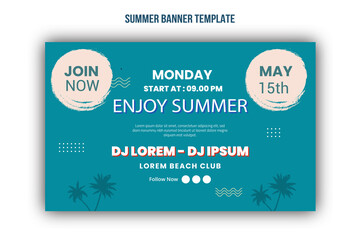 Naklejka premium Colorful End of summer sales background banner design template