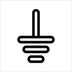 Obraz premium Electrical Earth Icon, Earth Symbol sign design, on white background, eps 10.