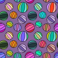 Kids seamless summer beach ball pattern for fabrics and packaging and gifts and cards and linens and wrapping paper