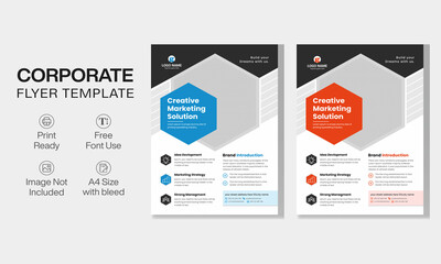 modern professional corporate business flyer design