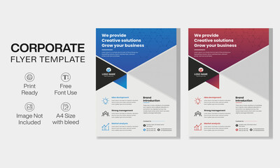 modern professional corporate business flyer design