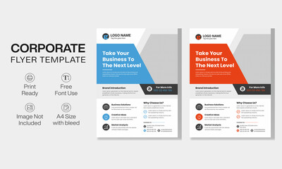 modern professional corporate business flyer design