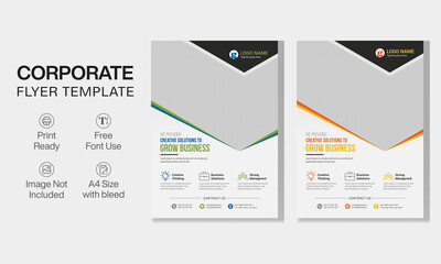 modern professional corporate business flyer design
