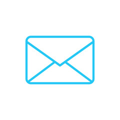 Isolated email icon. UI and UX element of app and web. It use analogous color scheme, created as simple as possible to achieve minimal size but the quality of vector graphic is still maintained.