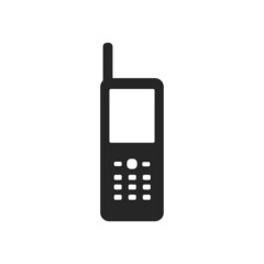 Isolated cell phone icon. UI and UX element of app and web. It use analogous color scheme, created as simple as possible to achieve minimal size but the quality of vector graphic is still maintained.
