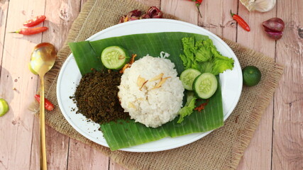 Nasi liwet is traditional food from indonesia