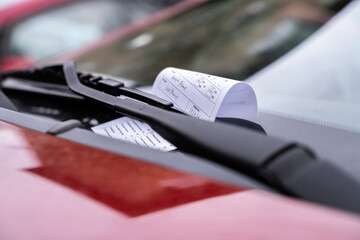 Car Parking Ticket Or Fine