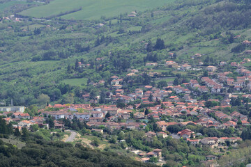Fototapeta na wymiar Millau village in the Occitanie region of Southern France