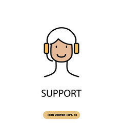 support icons  symbol vector elements for infographic web