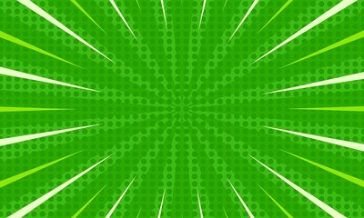 Obraz premium Blank comic cartoon green background template