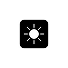 Sun button icon